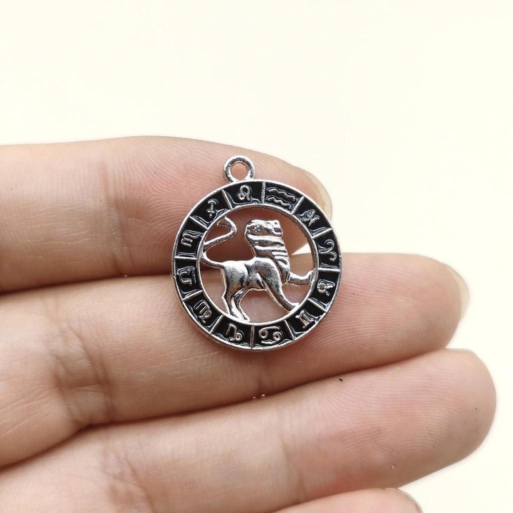 12 Constellation Diamond-Inlaid Pendant Necklace