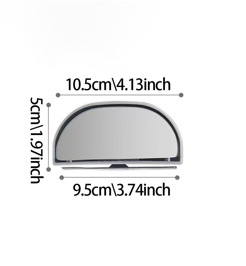 HD Auto Car Mirror 360° Adjustable Wide Angle Side Rear Mirrors Blind Spot Convex Mirrors for Parking Auxiliary Rear View Mirror
