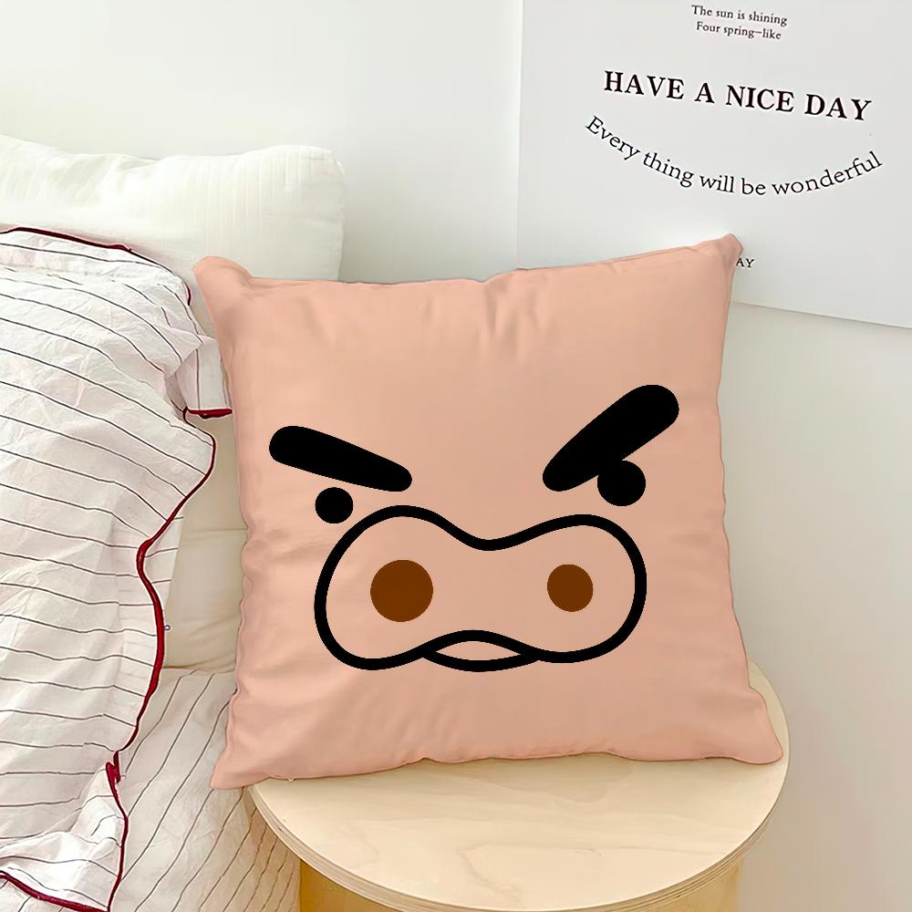 Art Cute Funny b-Buriburizaemon Cushion Cover Comfortable Soft Pillow Case for Sofa Living Room Home Decor Protective Covers
