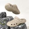 Large Size Fashion Casual Men's Sandals Step On Shit Feeling Couple Style  Solid Color Beach Shoes Bag Head Sandals