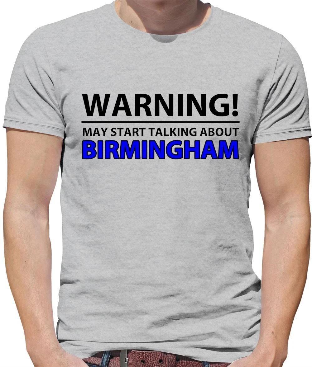 Warning Parlare Birmingham - T-Shirt - Città Love Ventola Calcio Funny Blues S