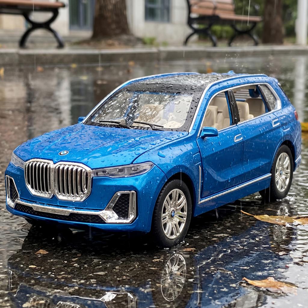 1:24 BMW X7 Off Road SUV Alloy Metal Diecast Model Car Home Trendy Decorative Desktop Display Ornament Holiday Present Boyfriend