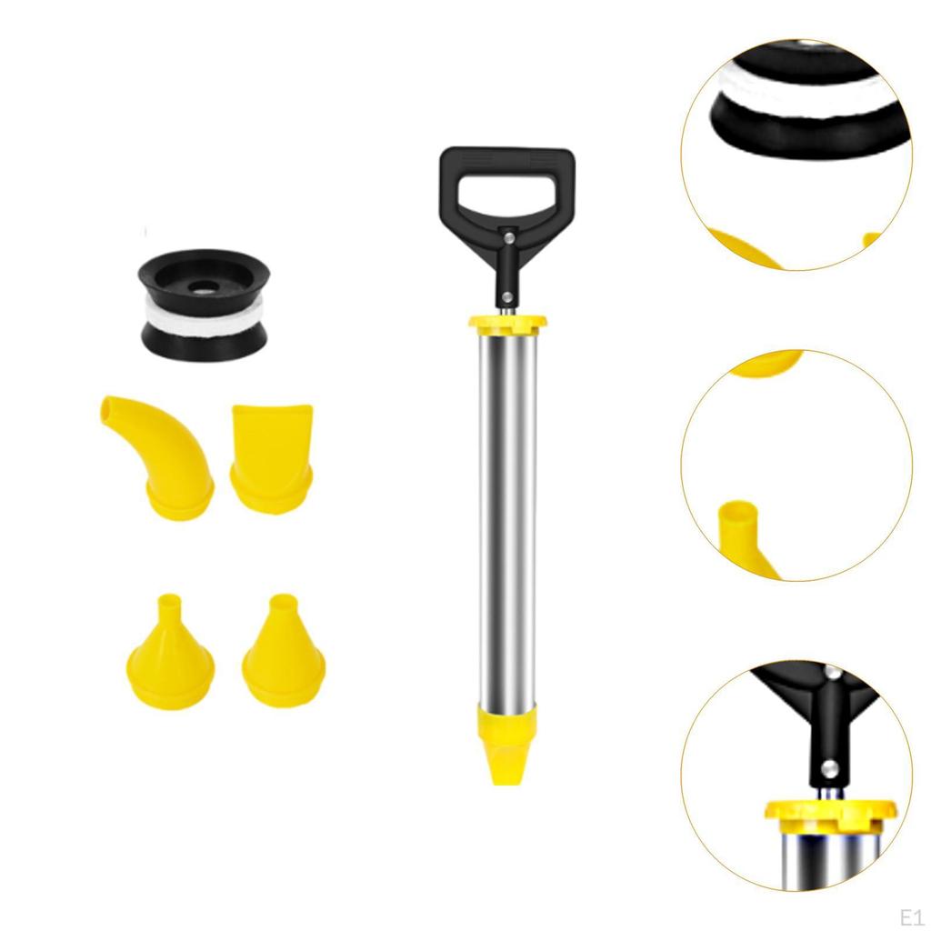 Cement Mortar Grouting Tool,Mortar Pointing Sturdy Handheld Brick with 5 Nozzles