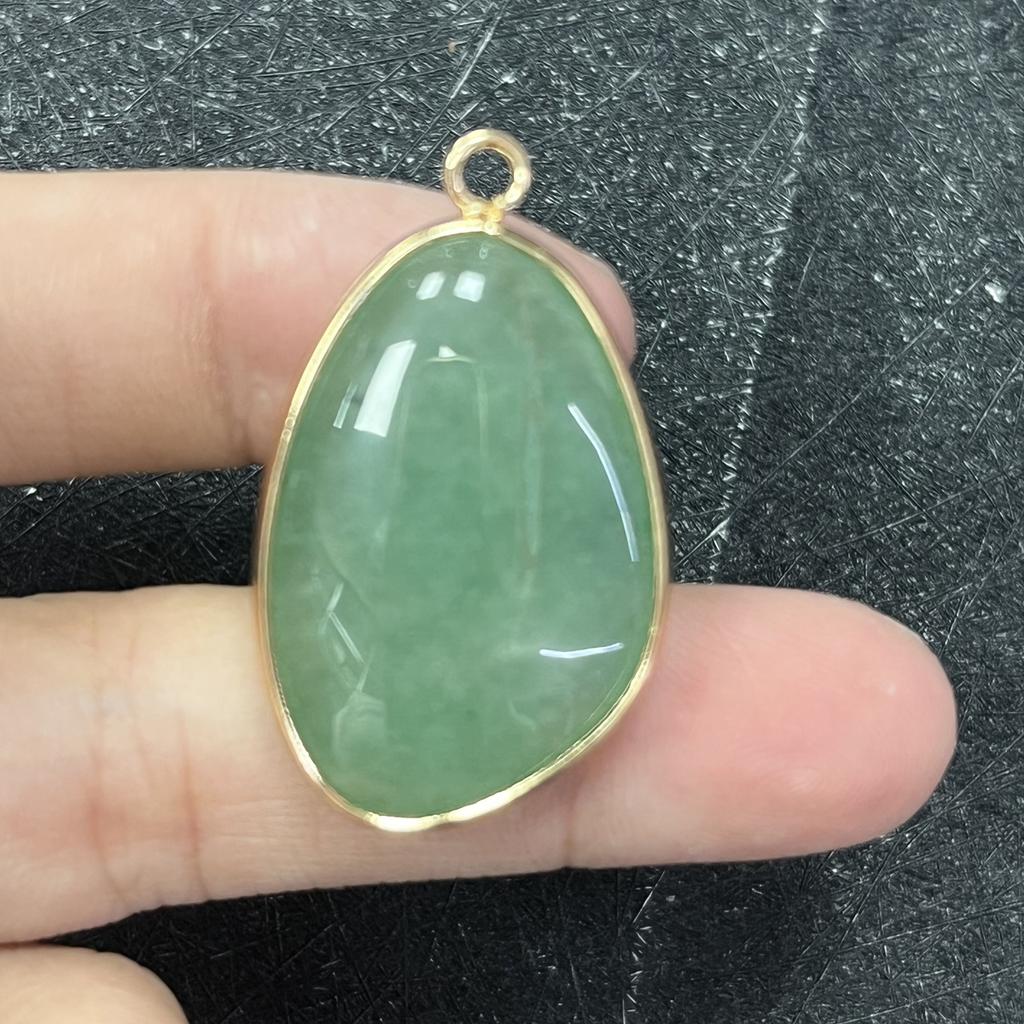 1 Stück, Energie-Naturstein-Anhänger, Böhmischer Stil Handgefertigt Unregelmäßiger Kristallachat Amethyst Jade Edelstein Anhänger für Schmuckherstellung DIY 20×35mm