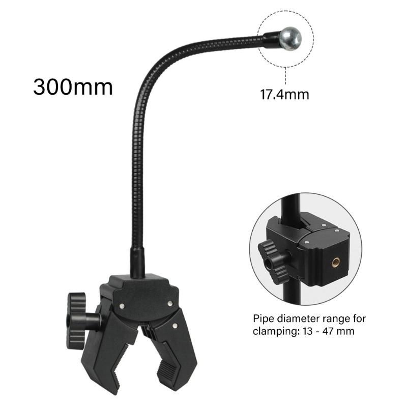 360 Rotating Adjustable Phone Tablets Holder Stand Clamp Mount For Desk Gym Live Streaming With Flexible Hose