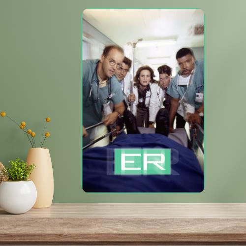 ER Classic TV Show Metal Poster Sign 20x30cm（7.8x11.8inch）