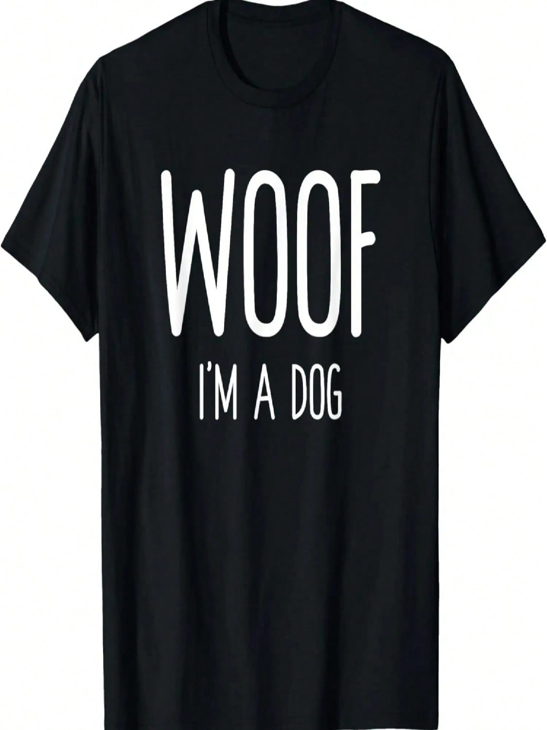 WOOF I m A Dog Funny Sarcastic Halloween Costume T-Shirt S разноцветный