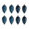 8PCS Bright/Matte Christmas Pinecone Pendant Hanging Christmas Decoration  Christmas