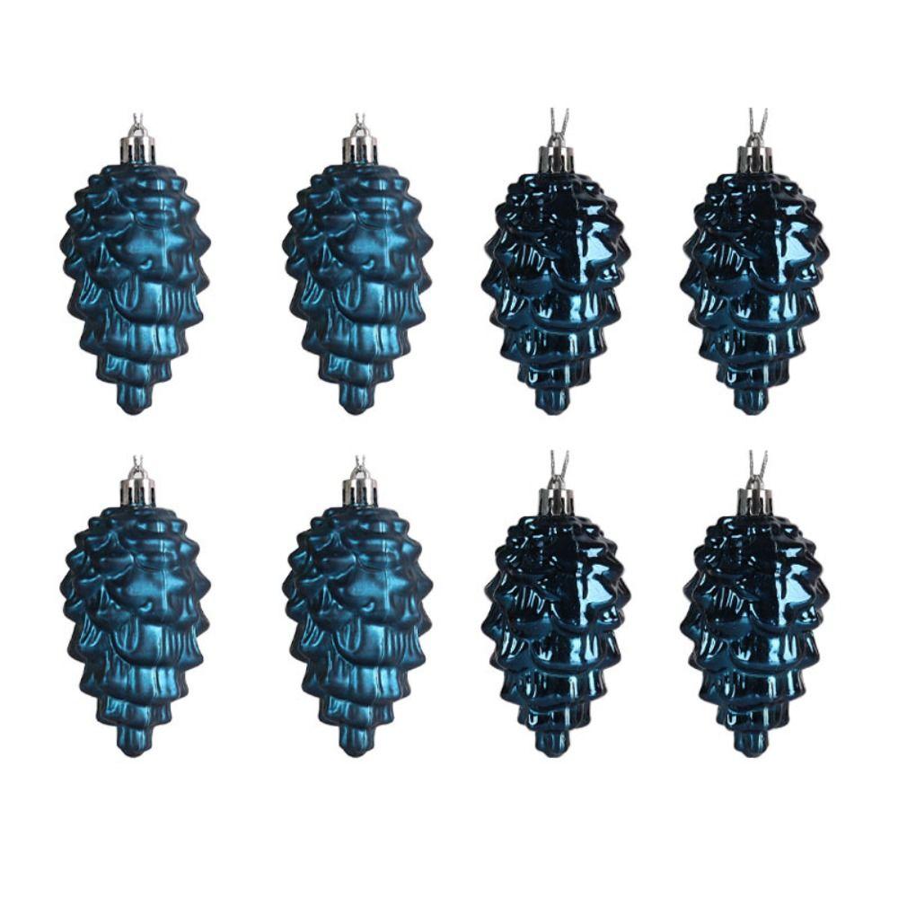 8PCS Bright/Matte Christmas Pinecone Pendant Hanging Christmas Decoration  Christmas