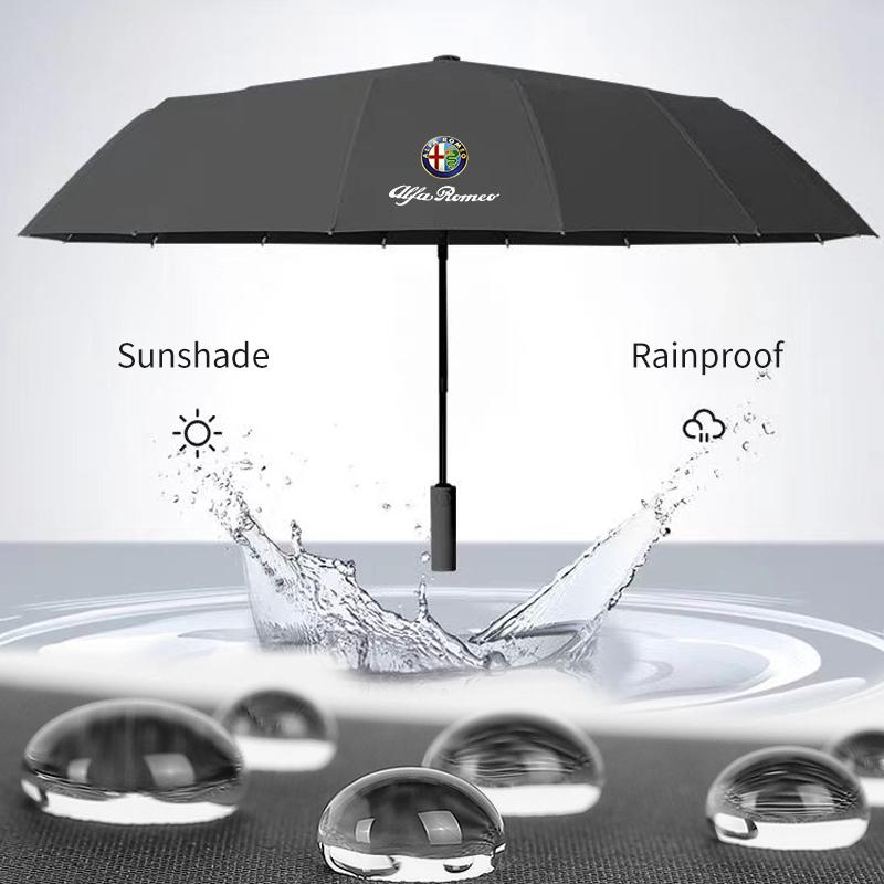 ECSU1 Car Fully Automatic Folding Umbrella Sunshade Accessories For Alfa Romeo Giulietta GT 159 147 156 Mito Brera Giulia F1 Stelvio