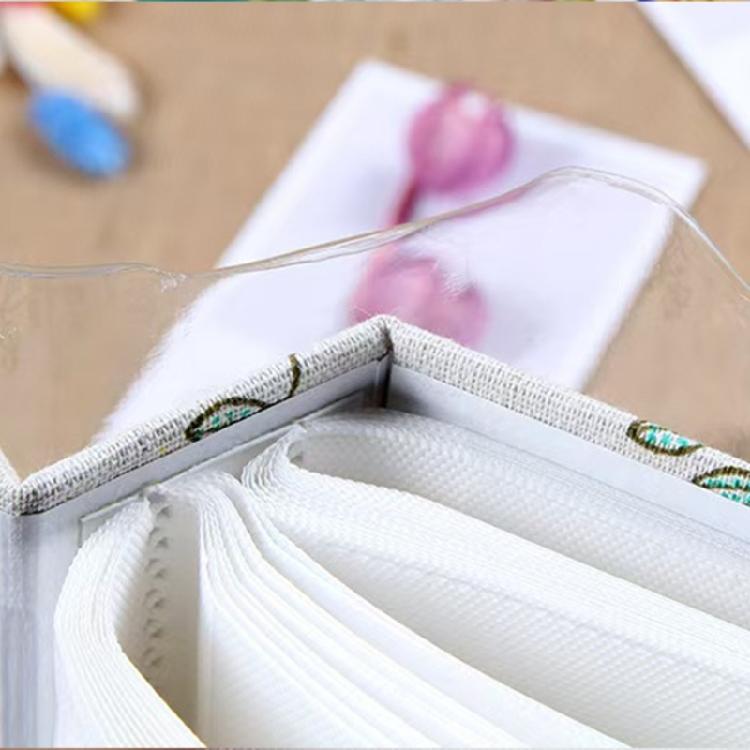 Stylish Fabric 6Inch Photo Album Capacity for 100 Photos Simple To Use 6inch Picture Album Storage Postcards Book