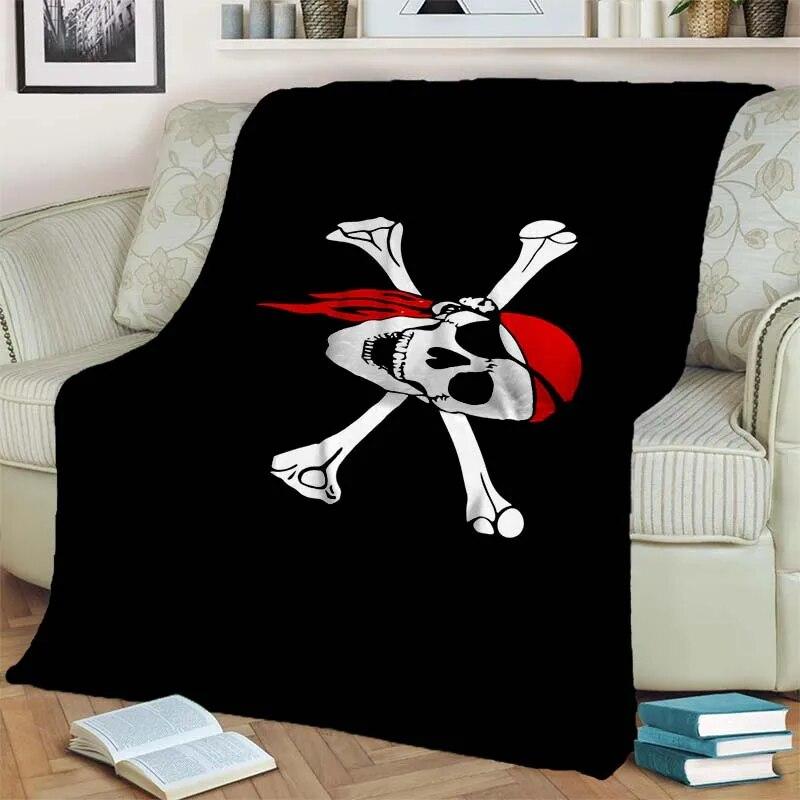 Japanese Anime One P-Piece Lightweight Flannel Blanket,Multi-purpose Holiday Gift Blanket Warm And Soft Blankets All Seasons