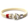 Stainless Steel Men Bracelet Double Layer Braided Thread Braslet For Hombre Boy Creative Anchor Viking Braclet Male Accessories