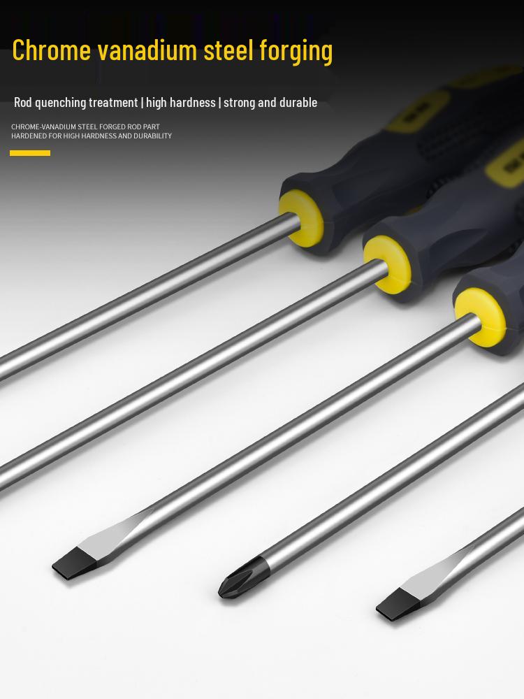 Przemysłowy Magnetyczny Zestaw Śrubokrętów Phillips i Płaskich - Zawiera Bardzo Twarde, Mocne i Małe Narzędzia