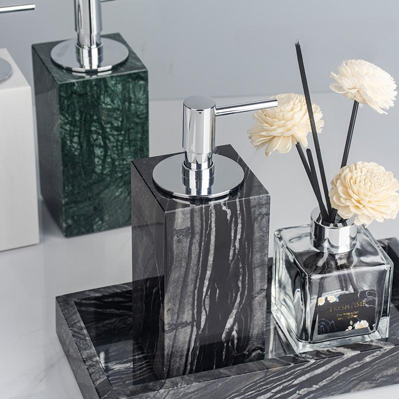 Creative Marble Hand Sanitizer Bottle Hotel Press Soap Dispenser Bathroom Shampoo Body Wash Dispenser Home Bathroom Accessories