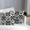 Cute Dog Paw Print Pillow Cover Zipper Removable Home Decor No Insert