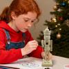 Christmas Decoration Wooden Nutcracker Statue Tabletop Ornament DIY Paintable Wooden Soldier Nutcracker Christmas Gifts For Kids