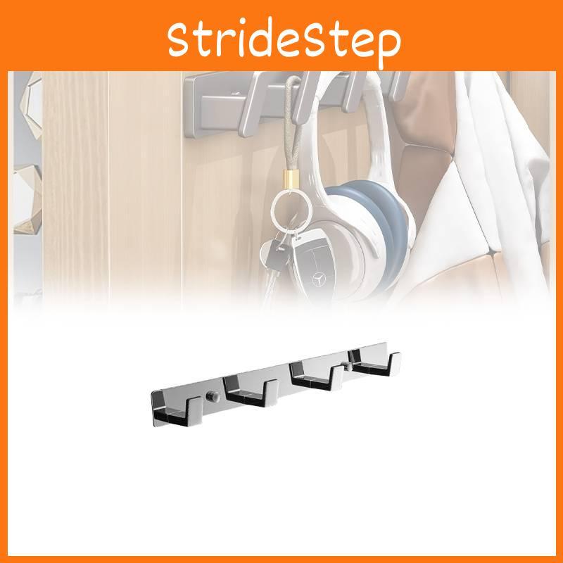 Hooks Coat 4 Wall Mount Screw Hook Chrome Bath Towel Robe Rack Bathroom Kitchen