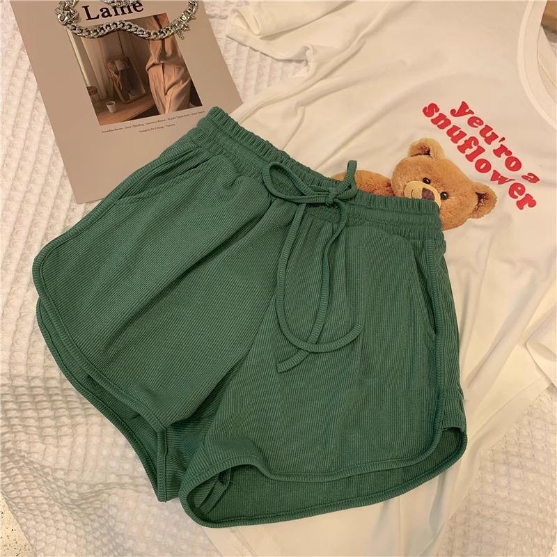 Casual Sports Ice Silk Shorts Women's Summer Thin Loose and Thin Three Points Wide Leg Pants Cover Meat and Thin