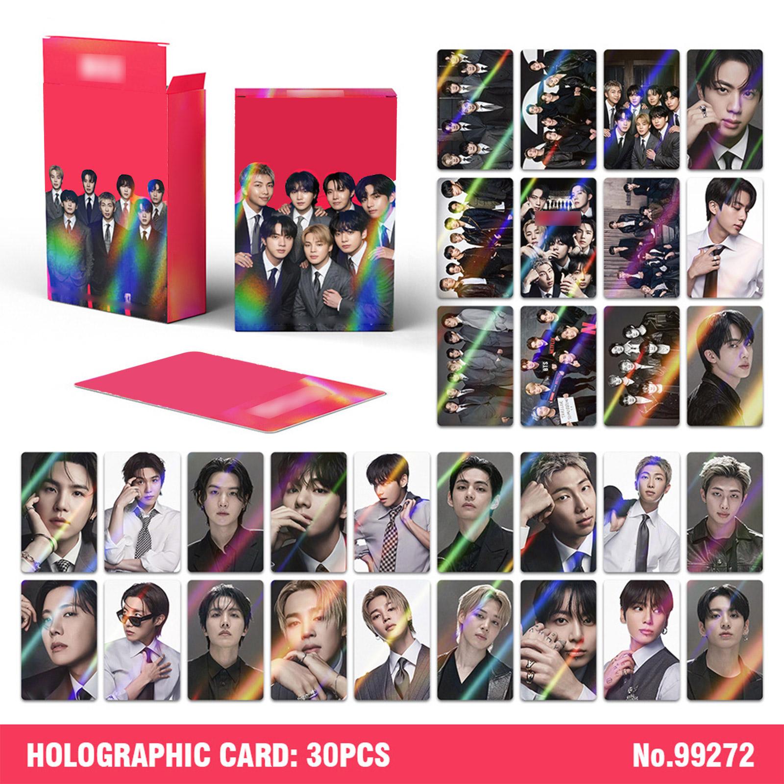 30 Cards Album Flash Cards Star LOMO Cards One Size красный