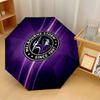 Melbourne Storm Print Auto 8?Ribs Folding Umbrella Wind Resistant Lightweight Automatic Umbrella For Daily Travel