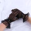 Girls Anti-UV Flower Fishnet Bow Wedding Gloves Sun Protection Mittens Lace Women Driving Gloves