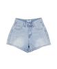CLO'ET Back Flap Denim Shorts + Washed Blue