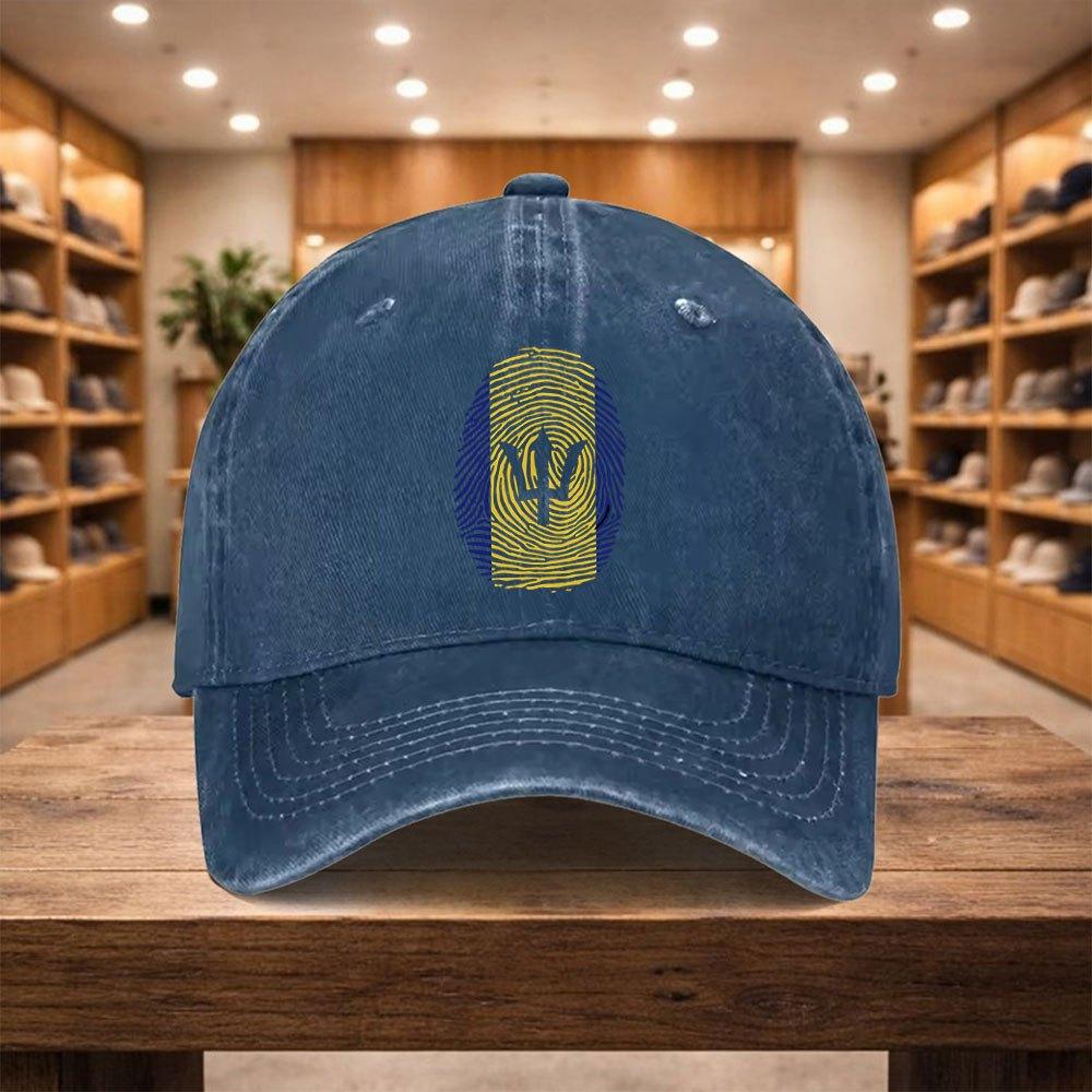 Pc Baseball Cap a Casual Duckbill Hat New Versatile Hat with The Flag of Barbados Adjustable Sports Cap Suitable for Vacatio