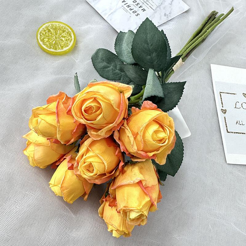 Flower Rose Elegant Bouquet With Silk Cloth For Photography And Event Decoration