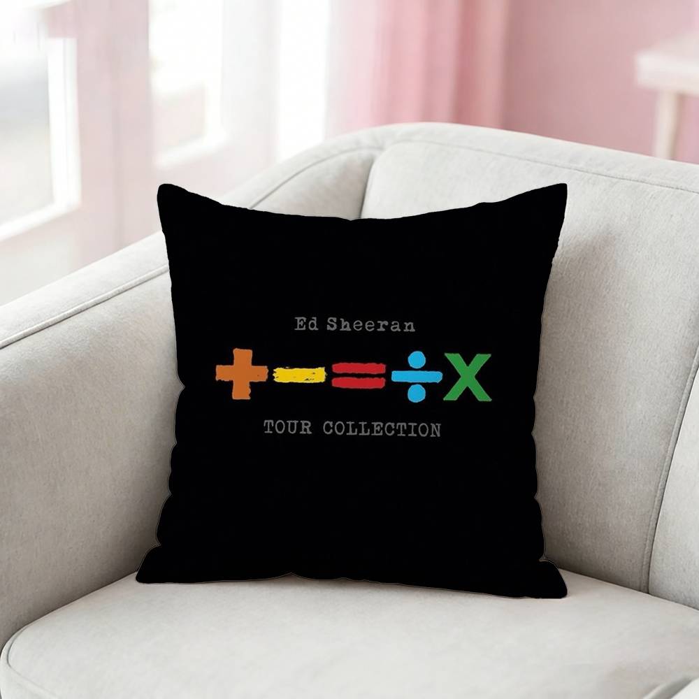 Ed S-Sheeran Albums Pillow Case Cushion Cover Throw Pillow Case For Car Sofa
