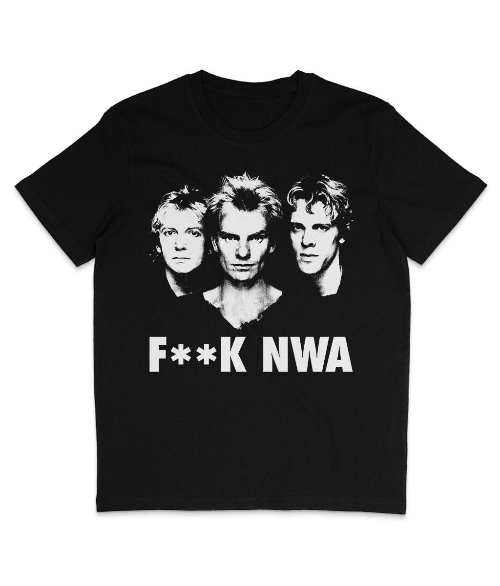 F**K NWA - Censored - Organic T-Shirt Mens Womens Tees Top - The Police - Sting S
