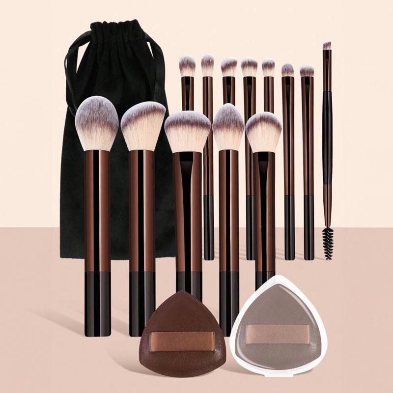 13Pcs Makeup Brush Set Foundation Concealer Powder Eyeshadow Blush Brush Kabuki Blending Cosmetic Beauty Tool For Face