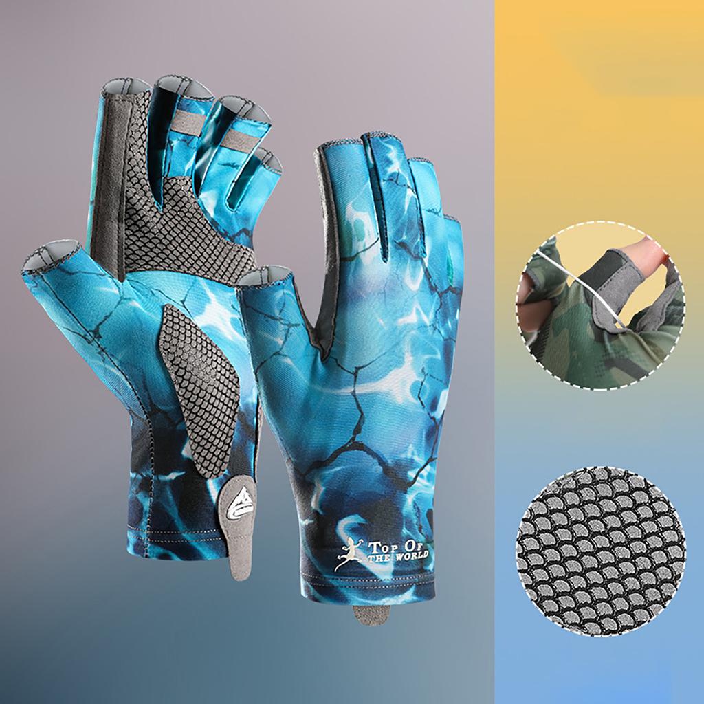Fishing Gloves Fishing Equipment Breathable Fingerless Fishing Gloves Motorcycle Gloves Climbing Hiking Cycling Gloves
