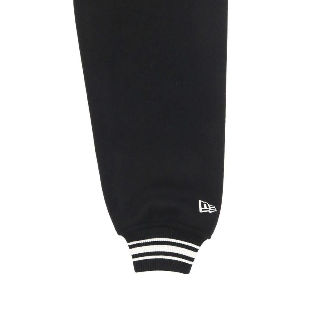 New Era Melton Varsity Jacket Size Box ONSPOTZ and Authentic Stylish Small and Large Sizes Gift Idea (14514616 NER35A6199) Black, L, Logo, Exclusive,