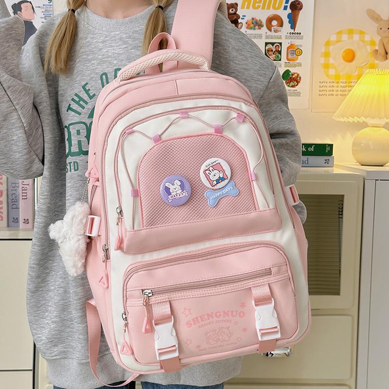 New Style Student Schoolbags Elementary School Girls High Looking Junior High School Backpacks