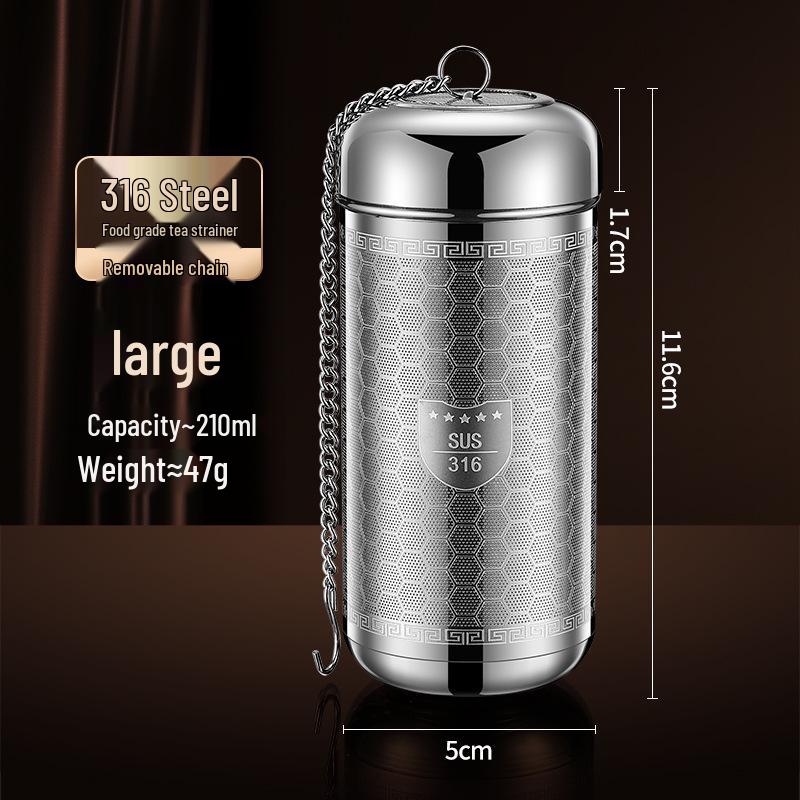 316 Stainless Steel High-Density Mesh Tea Infuser and Strainer