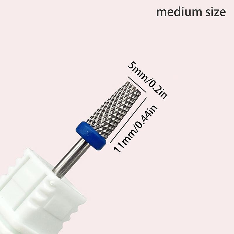 1Pcs Stainless Steel Milling Cutter Nail Drill Bits For Electric Nail Drill Manicure Machine Pedicure Nail File Accessories
