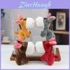 Adorable Porte-clés Peluche Âne Créatif Mignon Animal en Peluche Courte Ornement Cadeau