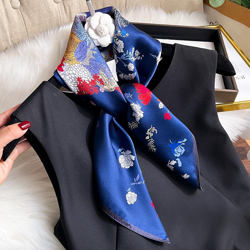 100% Pure Real Silk Scarf Women Neck Shawls Wraps Foulard Scarves Pashmina Female Hijab Bandana bufanda Poncho Square Kerchief