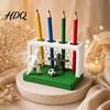 3D Pen Holder Soccer Goal And Player Figure Holder Printed Sports Colorful