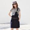 Chuyu Women's Original Denim Overall Mini Dress