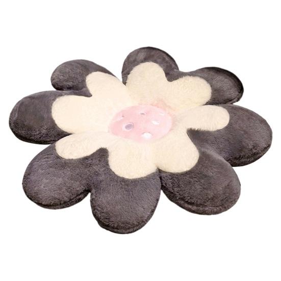 

Напольная подушка, милая мягкая цветочная декоративная плюшевая подушка с цветами, декор для дома, офиса и отеля для ежедневного использования 45cm серый