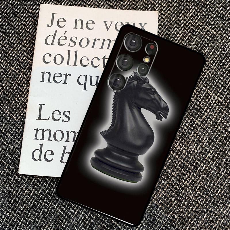 Chess Board Dark Horse Case For Samsung Galaxy S25 S26 Ultra S21 S22 S23 S24 Ultra S10 S20 Plus S25 FE Back Cover