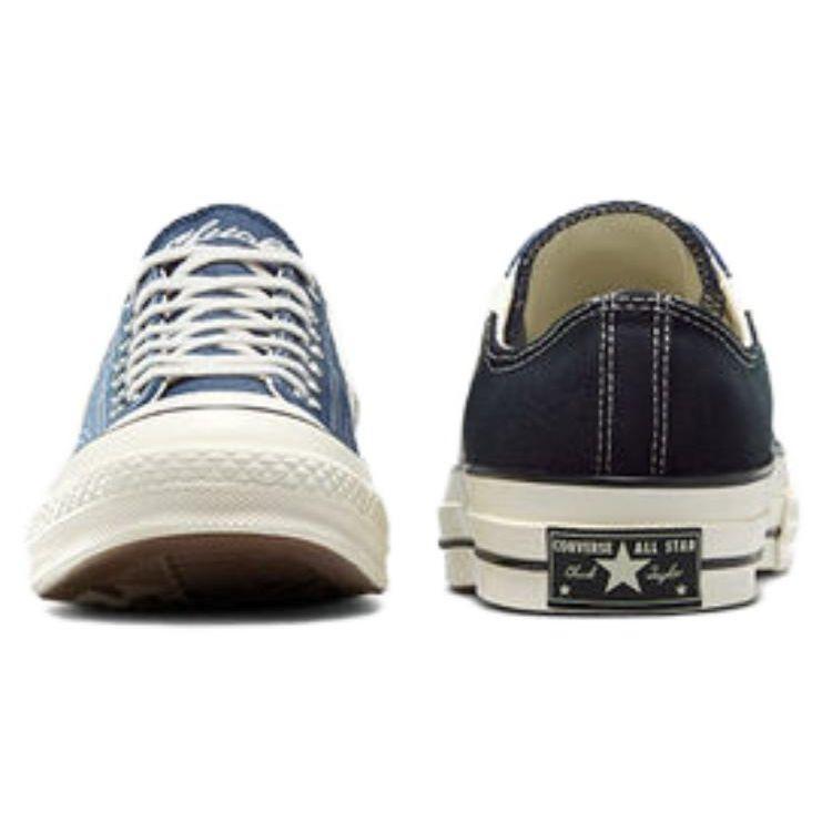 Converse Chuck 70 Low Archival Stripes - Navy Unisex Sneakers Blue Black Vintage-White A07443C