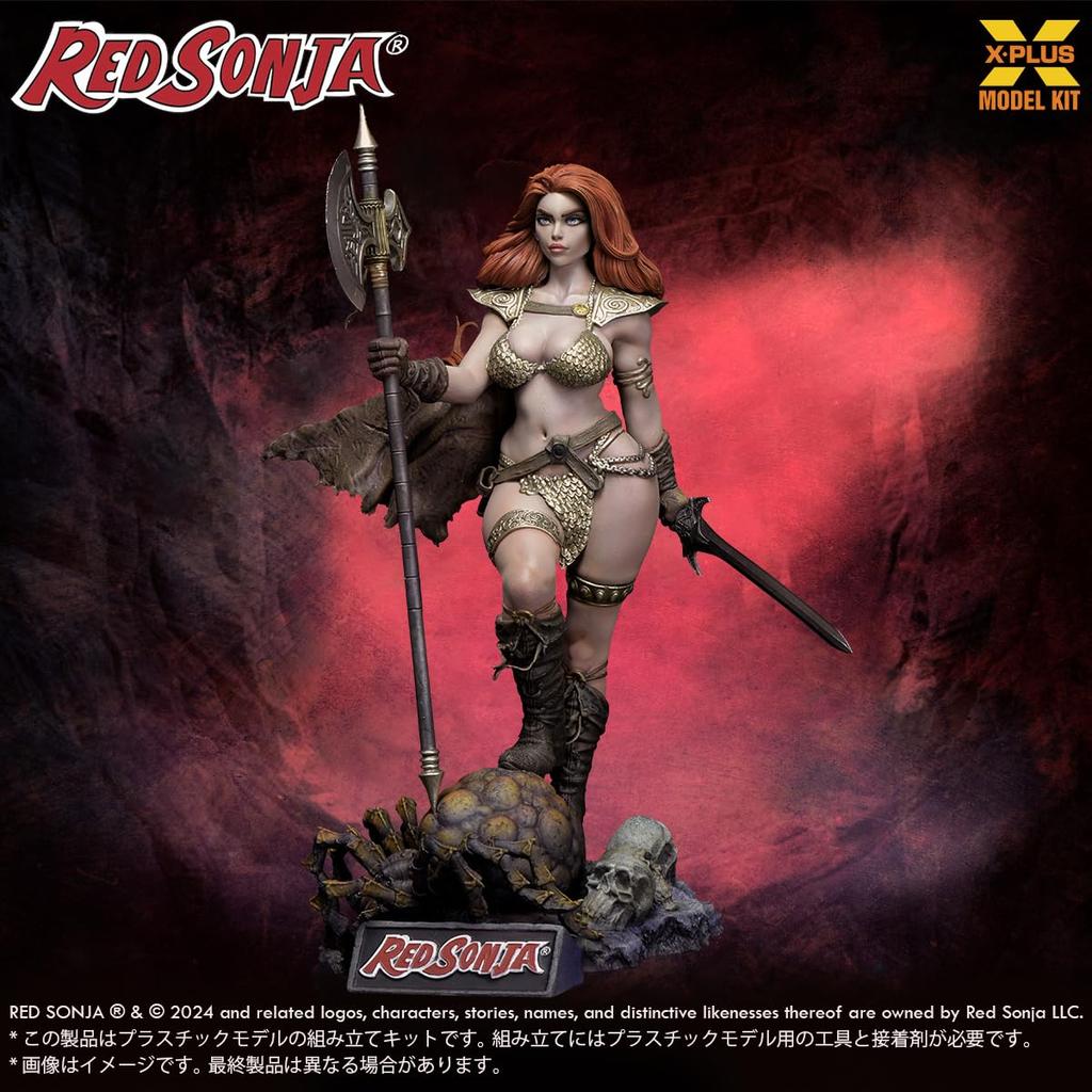 Conan the Barbarian Red Sonja Scale Unpainted Plastic Model Kit X-PLUS 1/8
