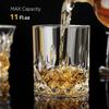 Whiskey Glasses Set of 6 11 OZ OldFashioned Rum and Scotch Glasses