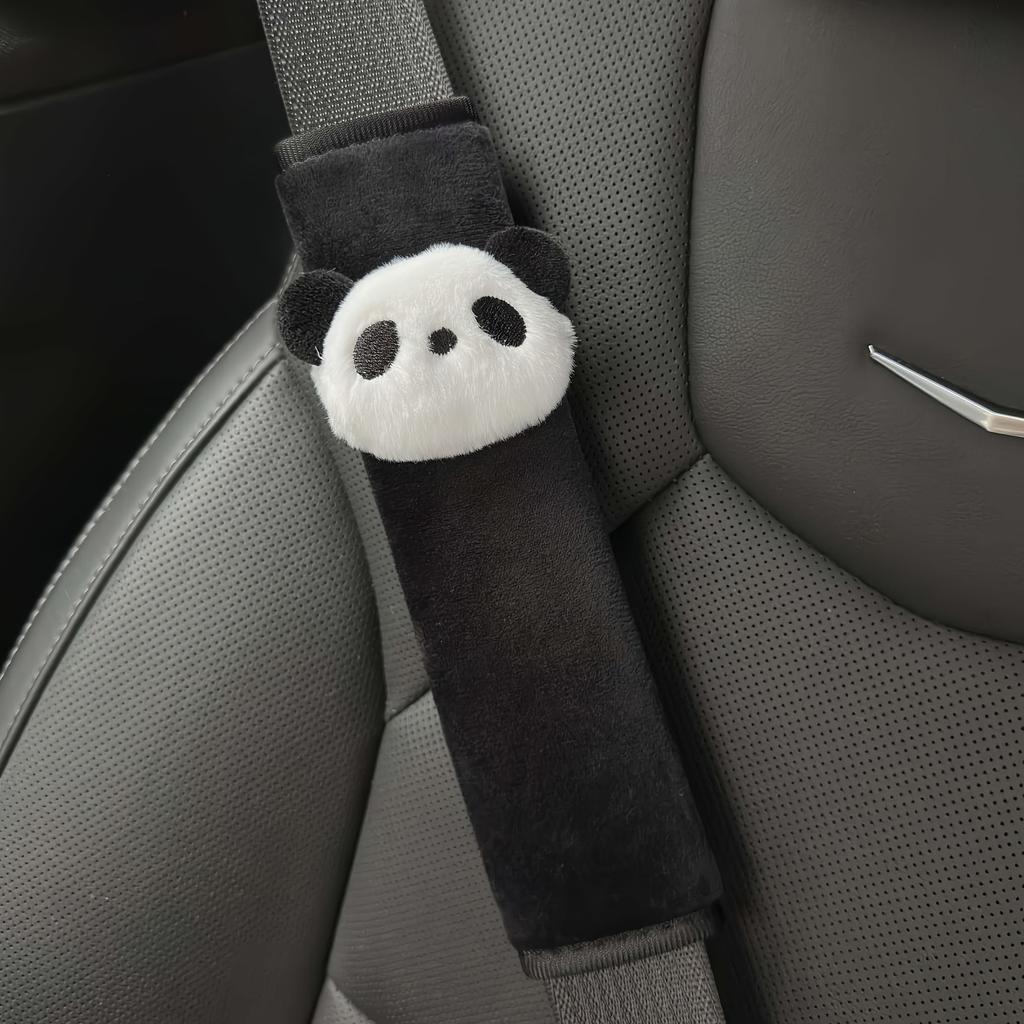 Car Seat Belt Shoulder Protector,  Figurine Short Plush  Pinch Neck Safety Belt Protector