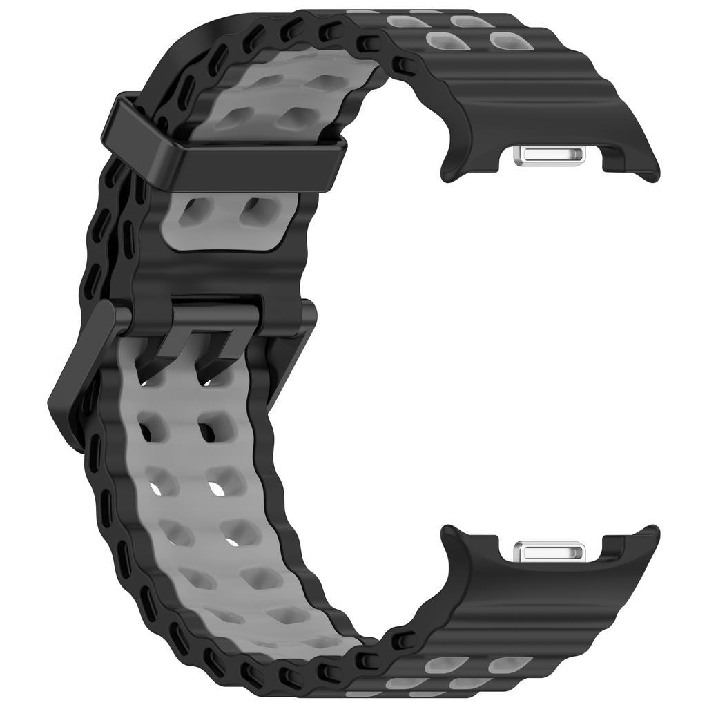 Two-Tone Sports Silicone Strap For Samsung Galaxy Watch 8 2025 Marine Band Bracelet For Galaxy 8 Classic /8 40 44mm Watchband