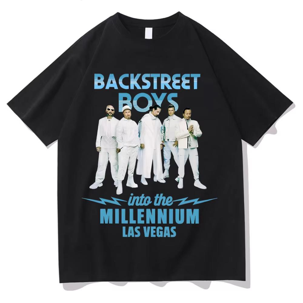 T-shirt Backstreet Boys Y2K Divertenti Casual Abbigliamento in Cotone Abbigliamento Regalo Into The MILLENNIUM Top Vintage Donna Unisex Streetwear T-shirt