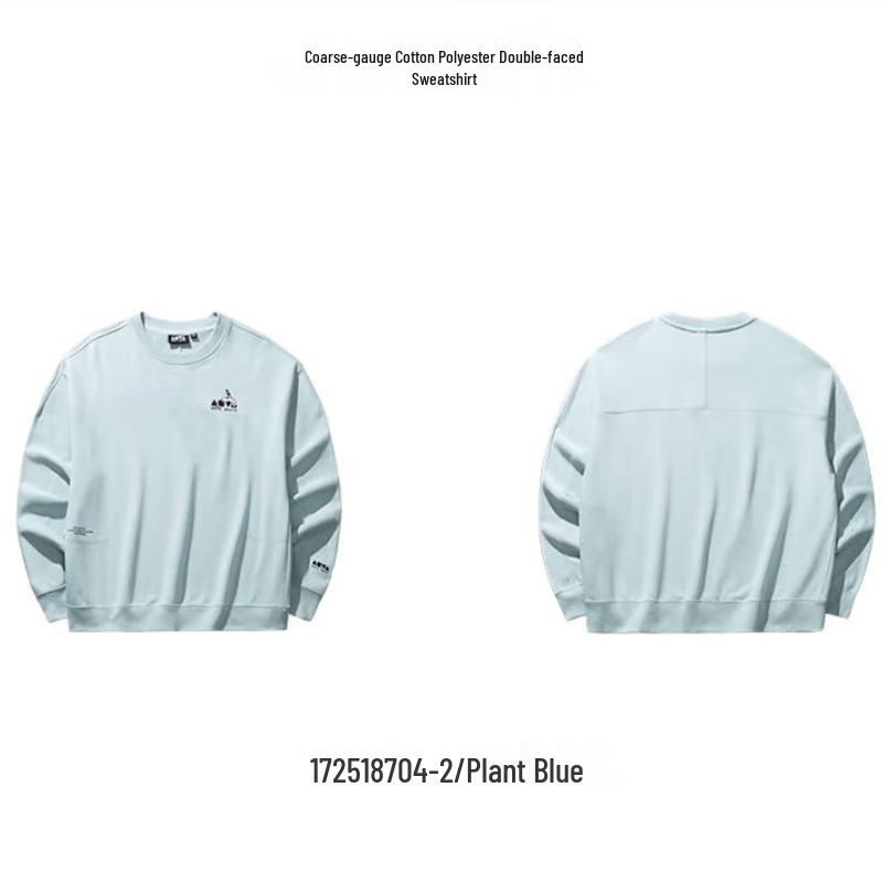 ANTA Unisex 2025 Summer Casual Round Neck Pullover Sweatshirt 170/M